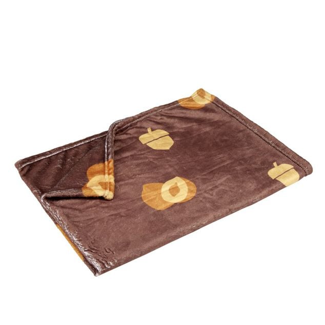 Jouet pour chien 5 pi&egrave;ces corde, balle, plaid, peluche &eacute;cureuil marron 22x30x10cm