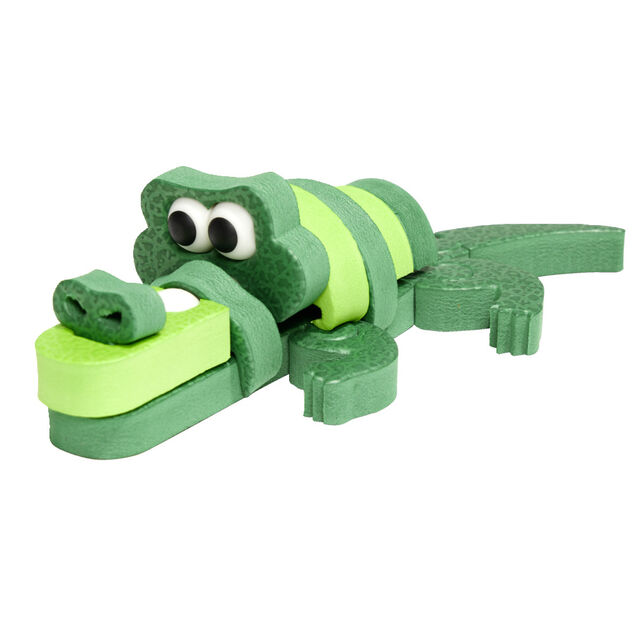 Puzzle 3D forme animaux H20cm - 2 mod&egrave;les girafe ou crocodile
