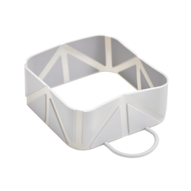 Gamelle pour chien ou chat pliante en silicone gris 11x11xH4,5cm