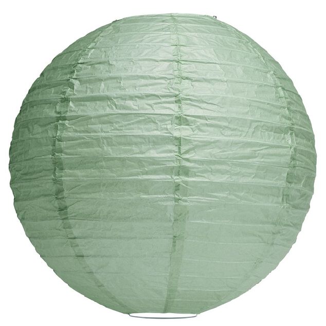 Suspension boule chinoise papier vert - &Oslash;40xH38cm