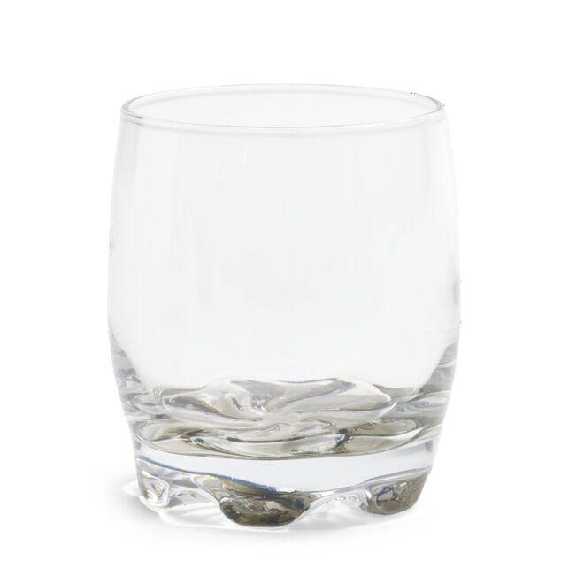 Lot de 3 verres 29cl en verre transparent fond color&eacute; noir/bleu/vert