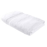 Drap de bain maxi 90x150cm coton blanc craie