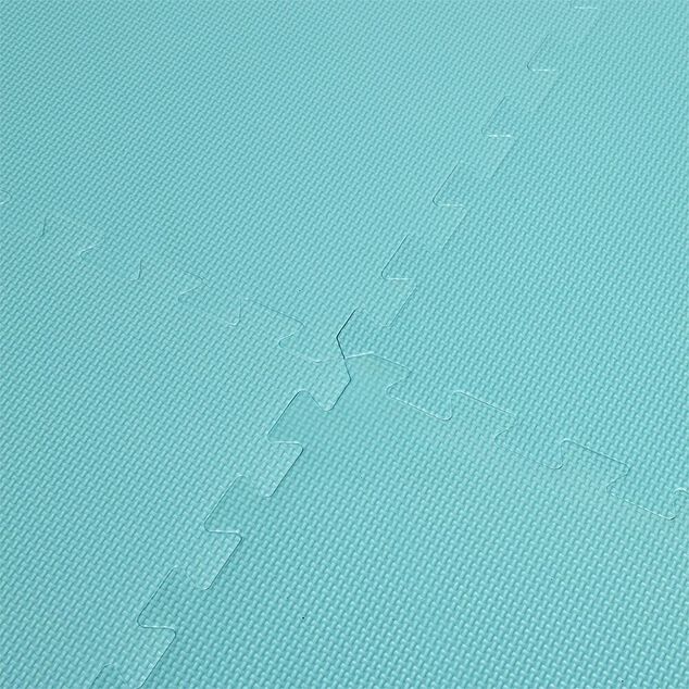 Dalle de protection piscine et spa mousse bleu turquoise 50x50cm x9