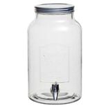 Distributeur de boisson verre couvercle m&eacute;tal 5.5 L