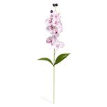 Fleur artificielle tige orchid&eacute;e rose 7 t&ecirc;tes H62cm