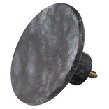 Pat&egrave;re murale ronde imitation marbre noir polyr&eacute;sine &Oslash;8cm