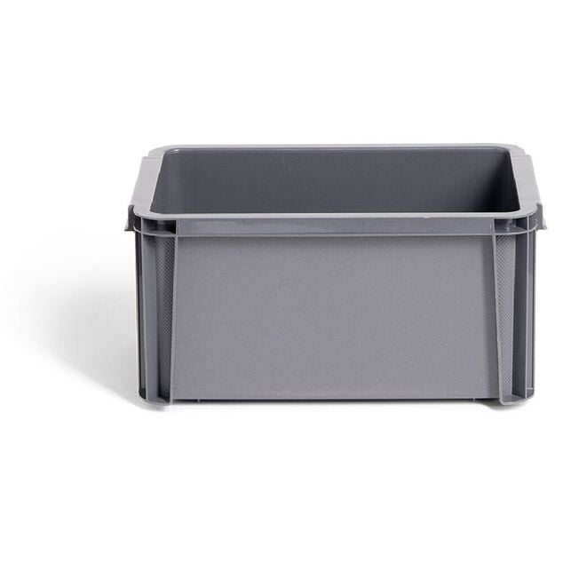 Bac renforc&eacute; rangement plastique gris 5L