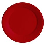 Lot de 10 assiettes en carton rouge &Oslash;23 cm