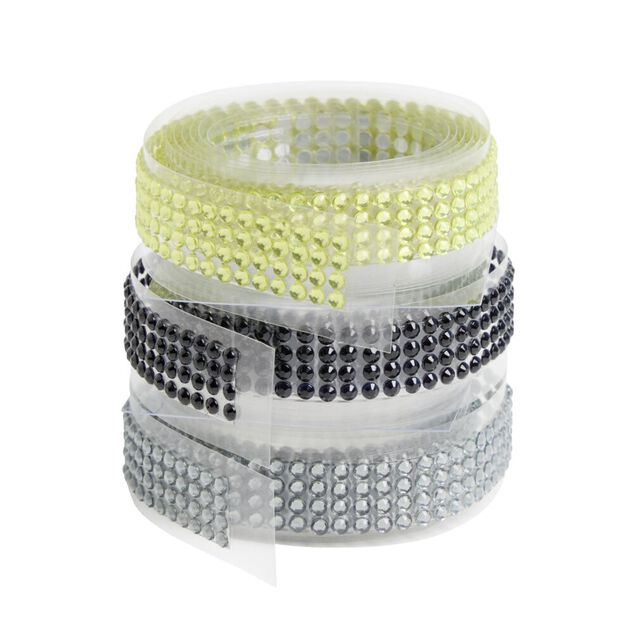 Rouleau de perles colorées adhésives