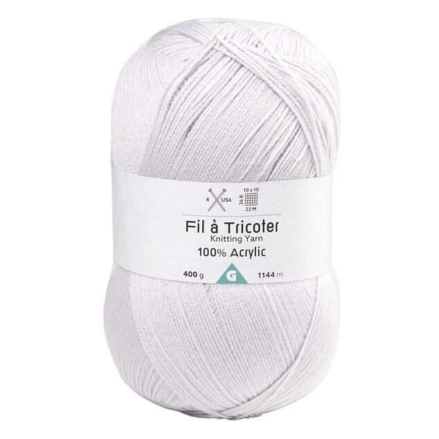 Fil &agrave; tricoter acrylique pelote 400gr - 4 mod&egrave;les