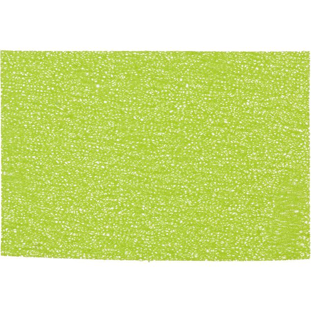 Set de table rectangulaire pvc effet spaghetti vert uni
