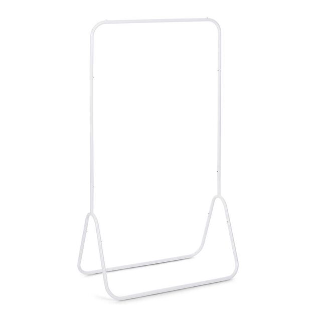 Portant v&ecirc;tement simple blanc 80x47xH148cm