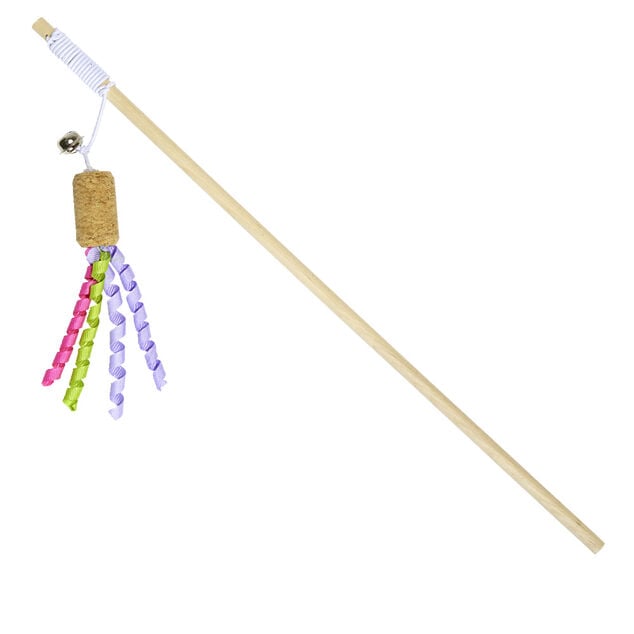 Jouet pour chat canne à pêche souris L40cm