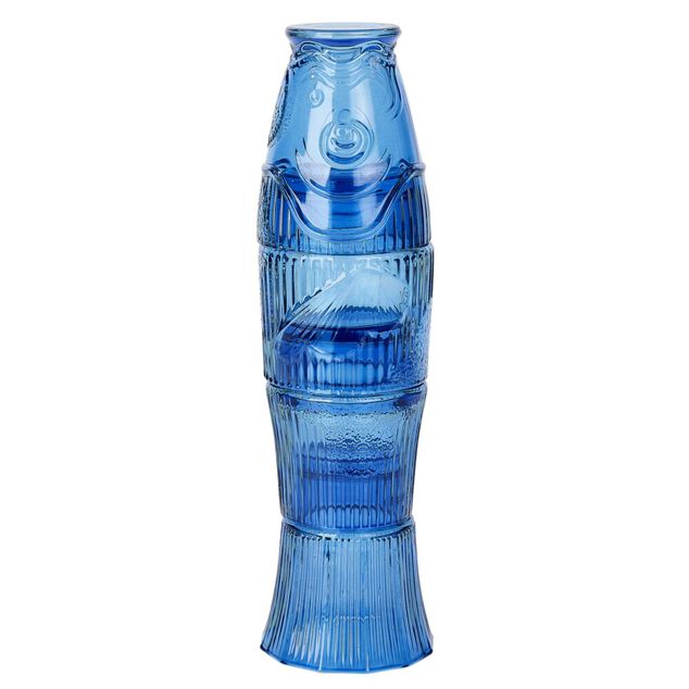 Set de 4 verres empilables forme poisson &Oslash;8xH28cm - 2 coloris