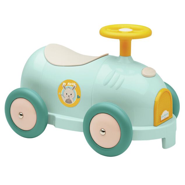 Porteur b&eacute;b&eacute; bolide Abrick plastique bleu L52,5cm