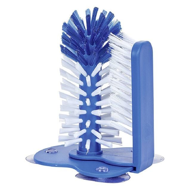 Brosse &agrave; ventouse pour bouteille et verre