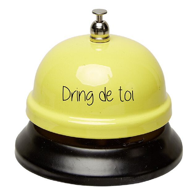 Sonnette de r&eacute;ception avec message humoristique