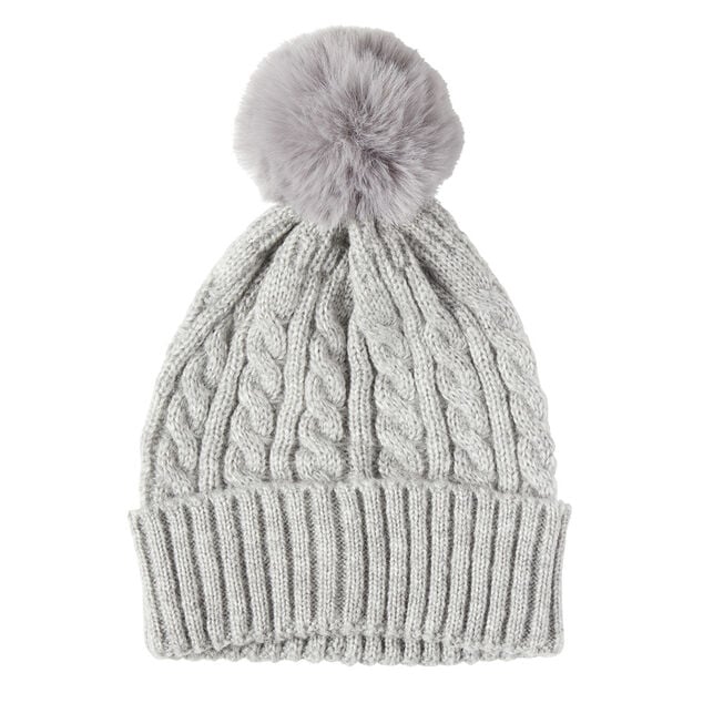 Bonnet &agrave; pompon laine Mohair