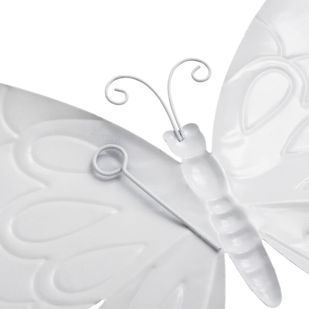 Papillon d&eacute;coratif &agrave; suspendre en m&eacute;tal 37,5xH25cm