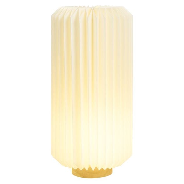 Lampe LED papier accord&eacute;on &Oslash;16xH32cm