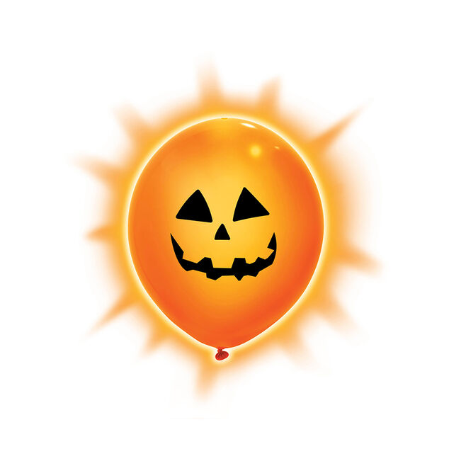 Ballon LED citrouille Halloween x5