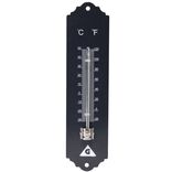 Thermom&egrave;tre en m&eacute;tal vert H20 cm