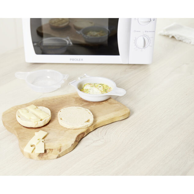 Boîte à oeuf pour cuisson micro-ondes 17,5x11,5cm