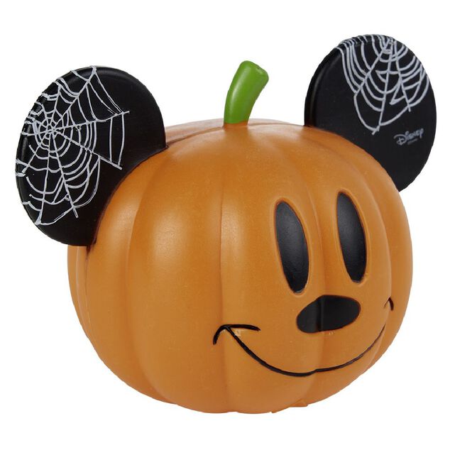Citrouille Disney Mickey &agrave; LED orange et noir - petit mod&egrave;le