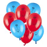 Ballon de baudruche latex x8 Pat patrouille rouge et bleu 15x21,5cm