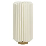 Lampe LED papier accordéon Ø16xH32cm
