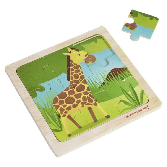 Puzzle en bois 9 pi&egrave;ces