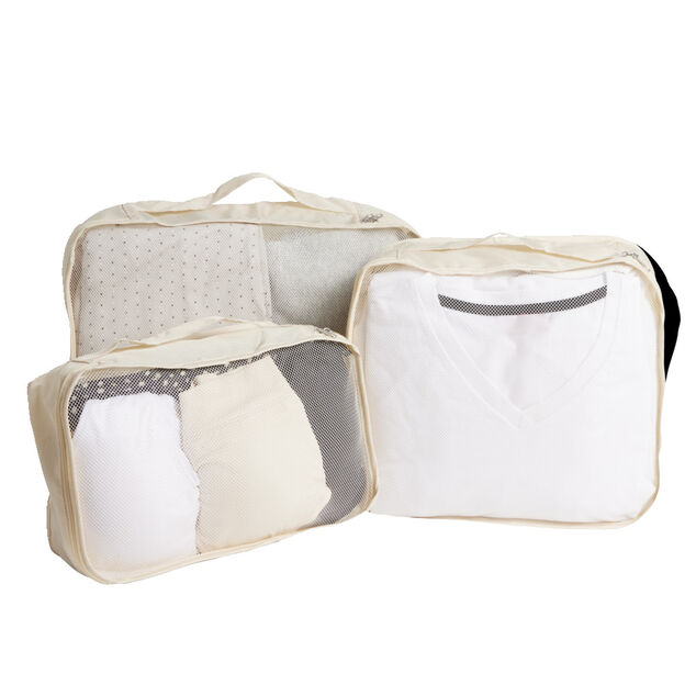 Pochette organisateur de valise 3 tailles assorties S/M/L (2 modèles)