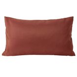 Housse de coussin polyester 30x50cm terracotta