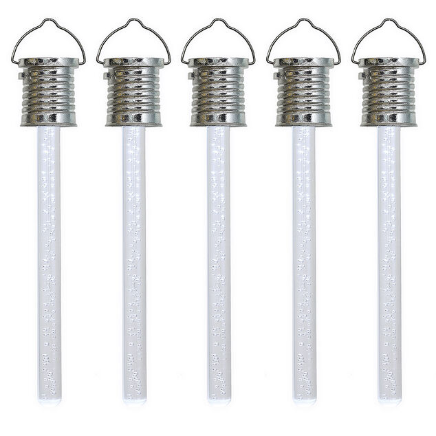 Suspension tube solaire blanc froid x5