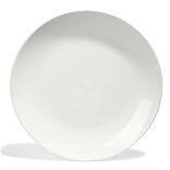 Assiette plate Madrid fa&iuml;ence blanche &Oslash;27cm