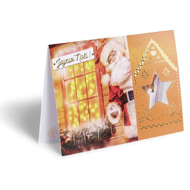Carte de voeux No&euml;l 12x17cm
