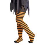 Collant enfant &agrave; rayures Halloween