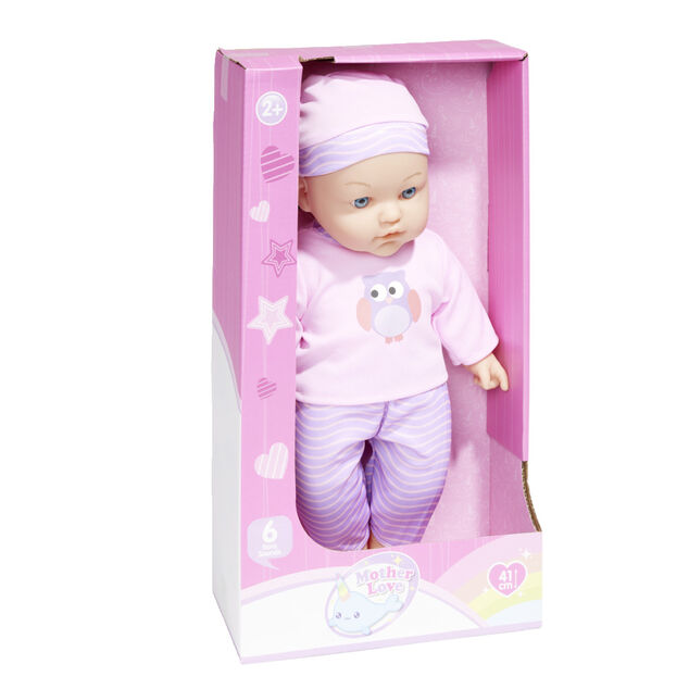 Poupon qui parle rose et violet 6 sons - 2 mod&egrave;les