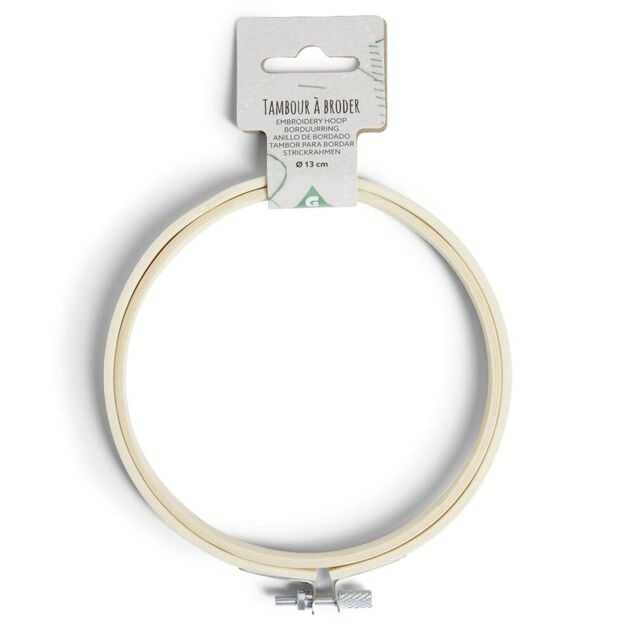 Cercle &agrave; broderie en bambou &Oslash;13cm