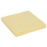 Serviette papier motif g&eacute;om&eacute;trique blanc et jaune 40x40cm 3 plis x20
