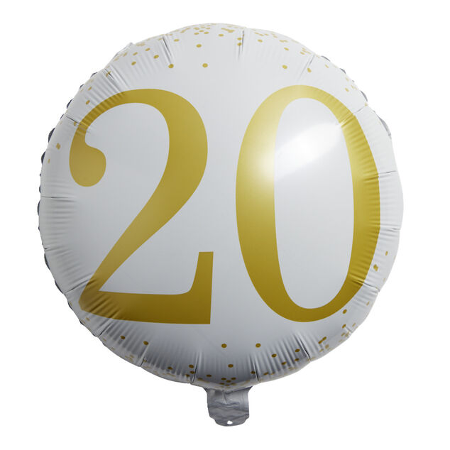 Ballon alu 20 ans &Oslash;46cm