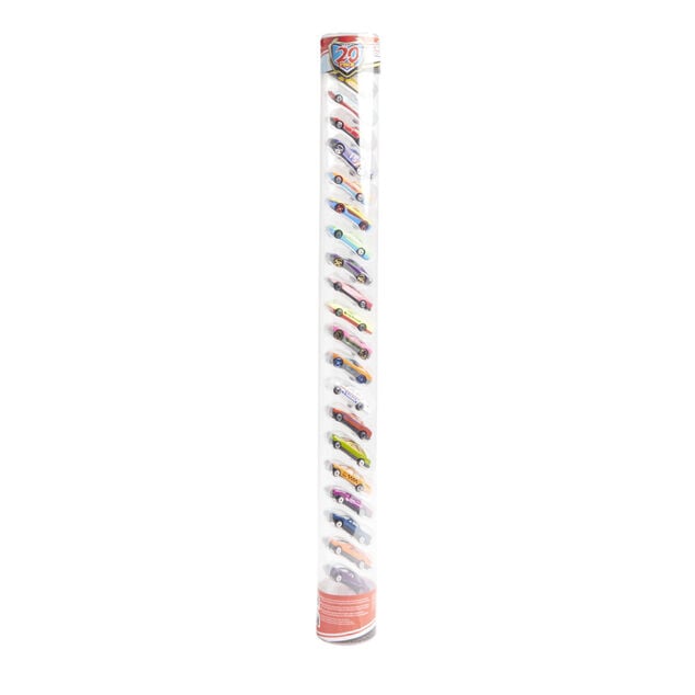 Lot de 20 voitures plastique dans tube