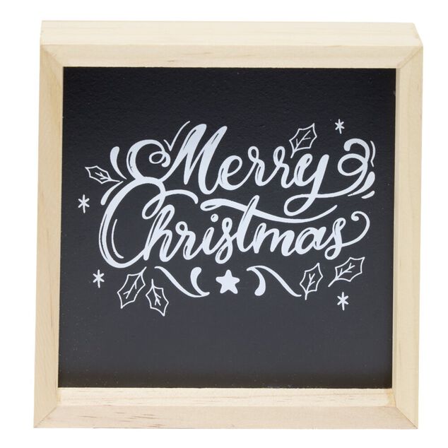 Cadre &agrave; poser imprim&eacute; No&euml;l 15x15cm (3 mod&egrave;les)
