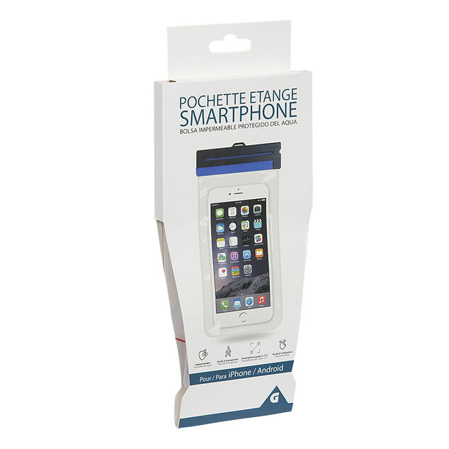 Pochette imperm&eacute;able pour t&eacute;l&eacute;phone transparent