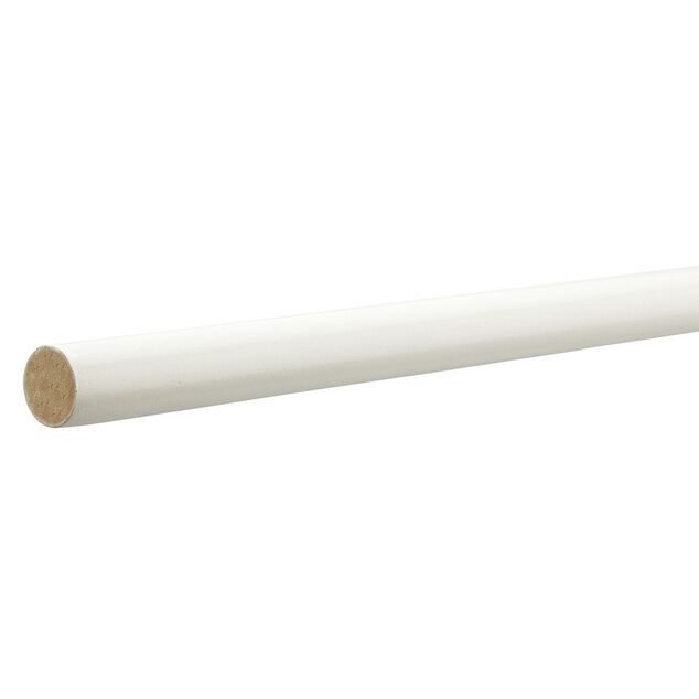 Tringle bois blanc L200x&Oslash;2cm