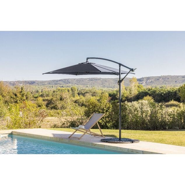Parasol d&eacute;port&eacute; S&eacute;ville &Oslash;300xH245cm