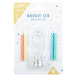 Bougie anniversaire lumineuse à led chiffre 9