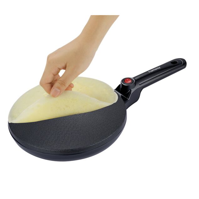 Cr&eacute;pi&egrave;re invers&eacute;e &eacute;lectrique en alu noir &Oslash;24cm 800W