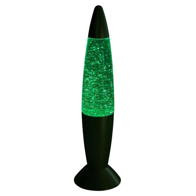Lampe &agrave; paillettes changement de couleur &Oslash;9xH35cm argent&eacute;