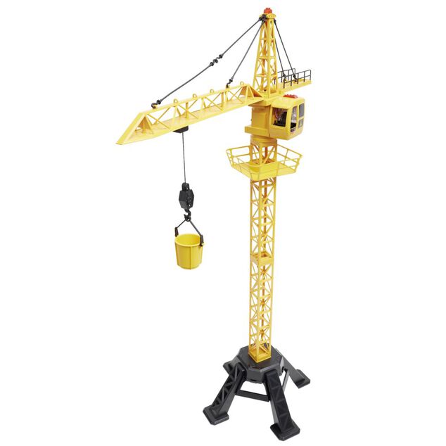 Grue telescopique plastique jaune 60x32xH98cm